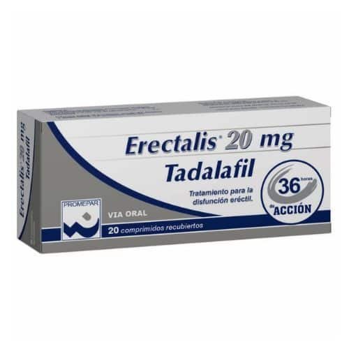 Erectalis Tadalafil 20mg 20 comprimidos