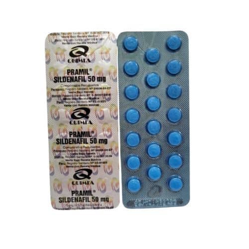 Pramil 50mg – Sildenafil – 20 Comprimidos