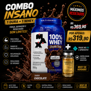 Combo Dura Lander Gold + Whey Double Tasty Max Titanium