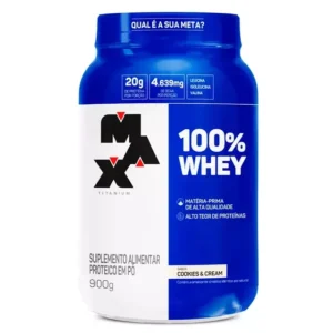 100% Whey Pote 900G - Max Titanium