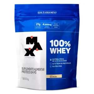 100% Whey Refil 900G - Max Titanium