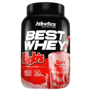 Best Whey Protein (Pote 900g) Milkshake De Morango Bob's